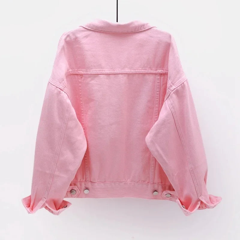 Chaqueta vaquera clásica de gran tamaño