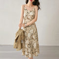 Printed Midi Dress