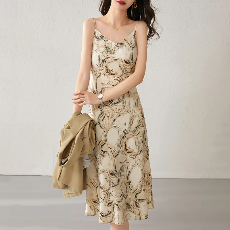 Printed Midi Dress