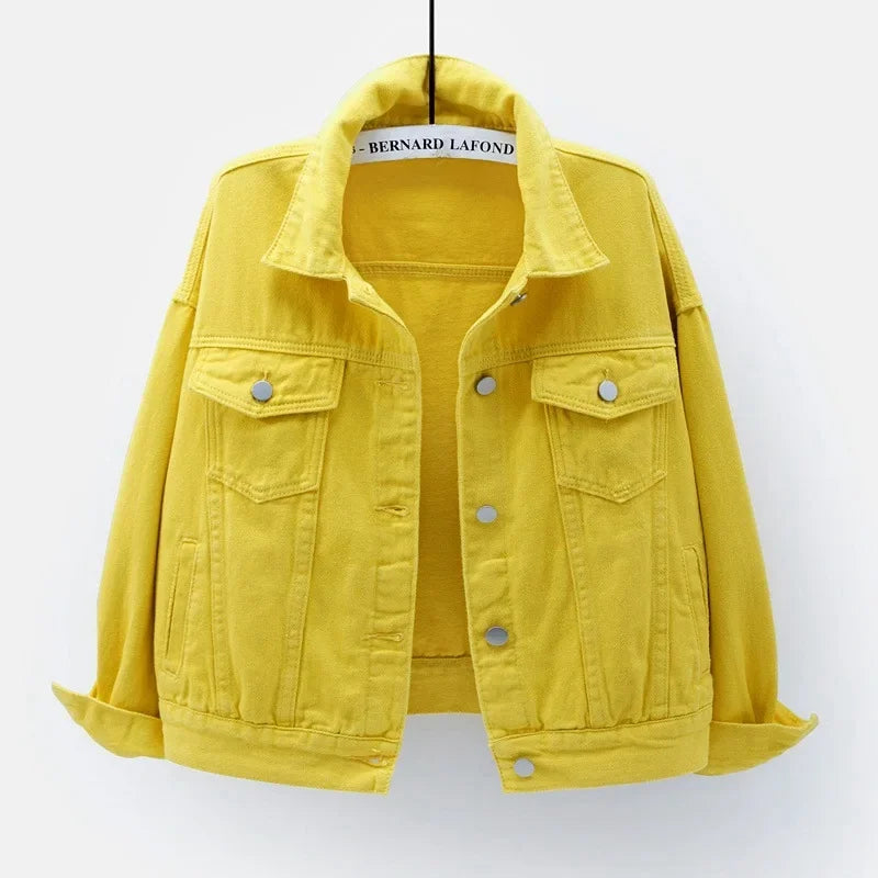 Chaqueta vaquera clásica de gran tamaño