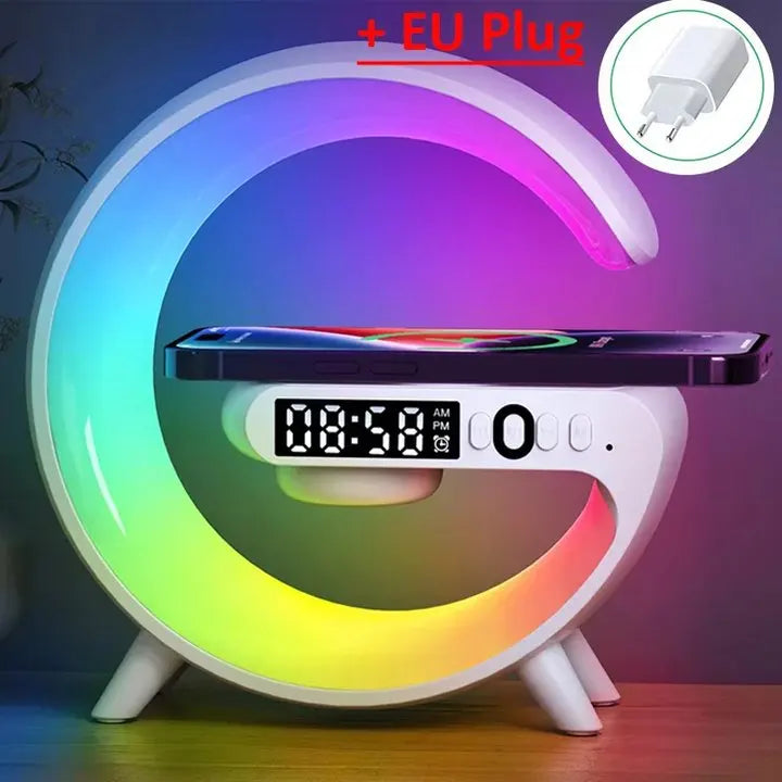 Wireless Charger With Alarm Clock And Speaker
