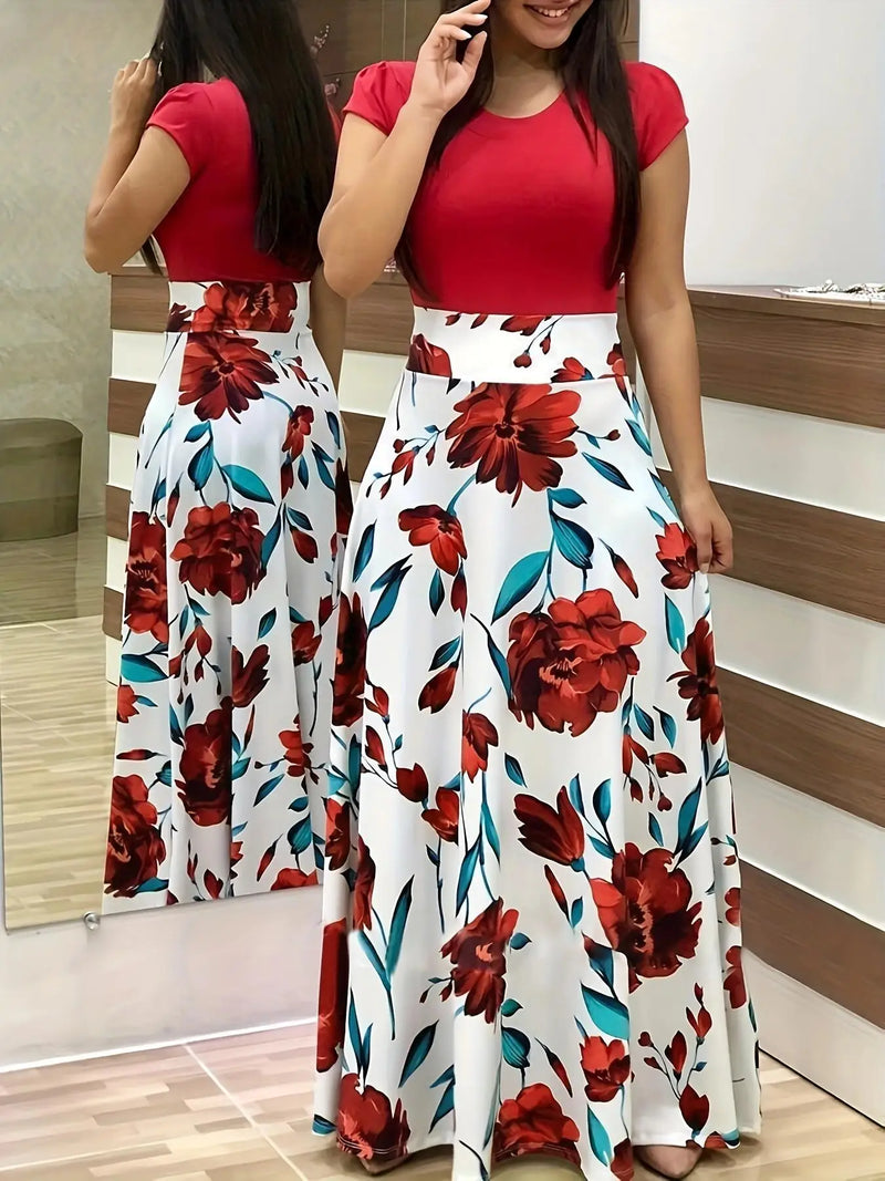 Print Flared Dress