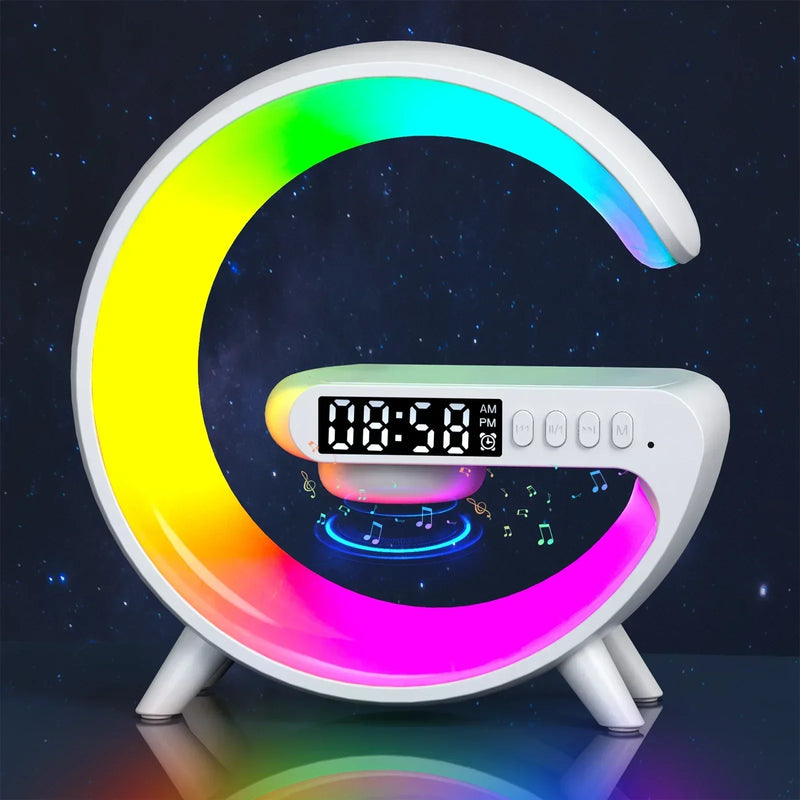 Wireless Charger With Alarm Clock And Speaker