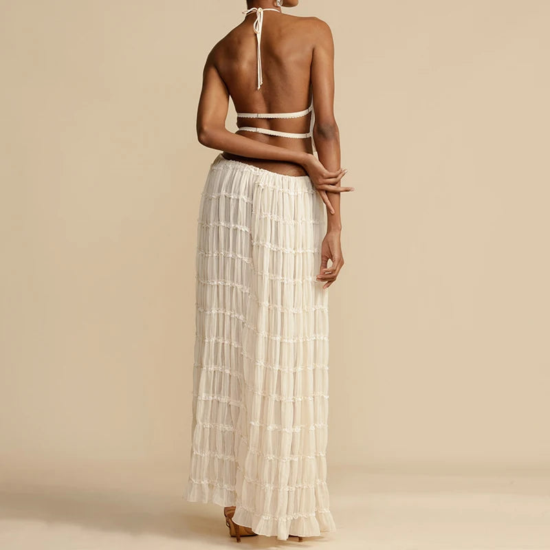Boho Set Top And Long Skirt