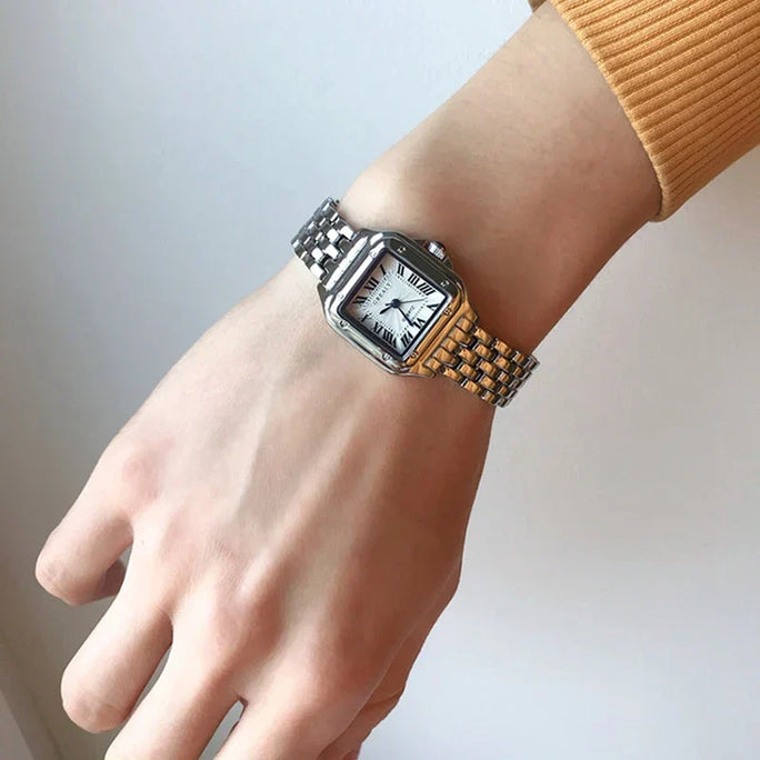 Reloj cuadrado de cuarzo para mujer