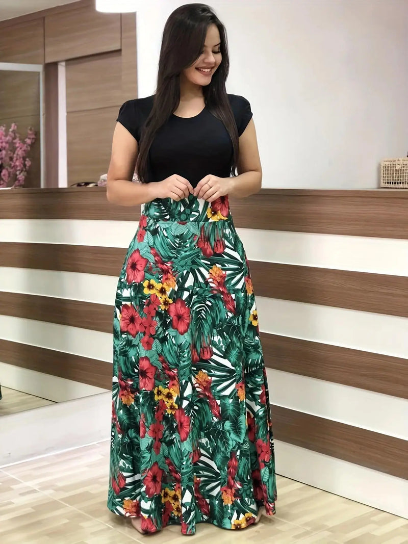 Print Flared Dress
