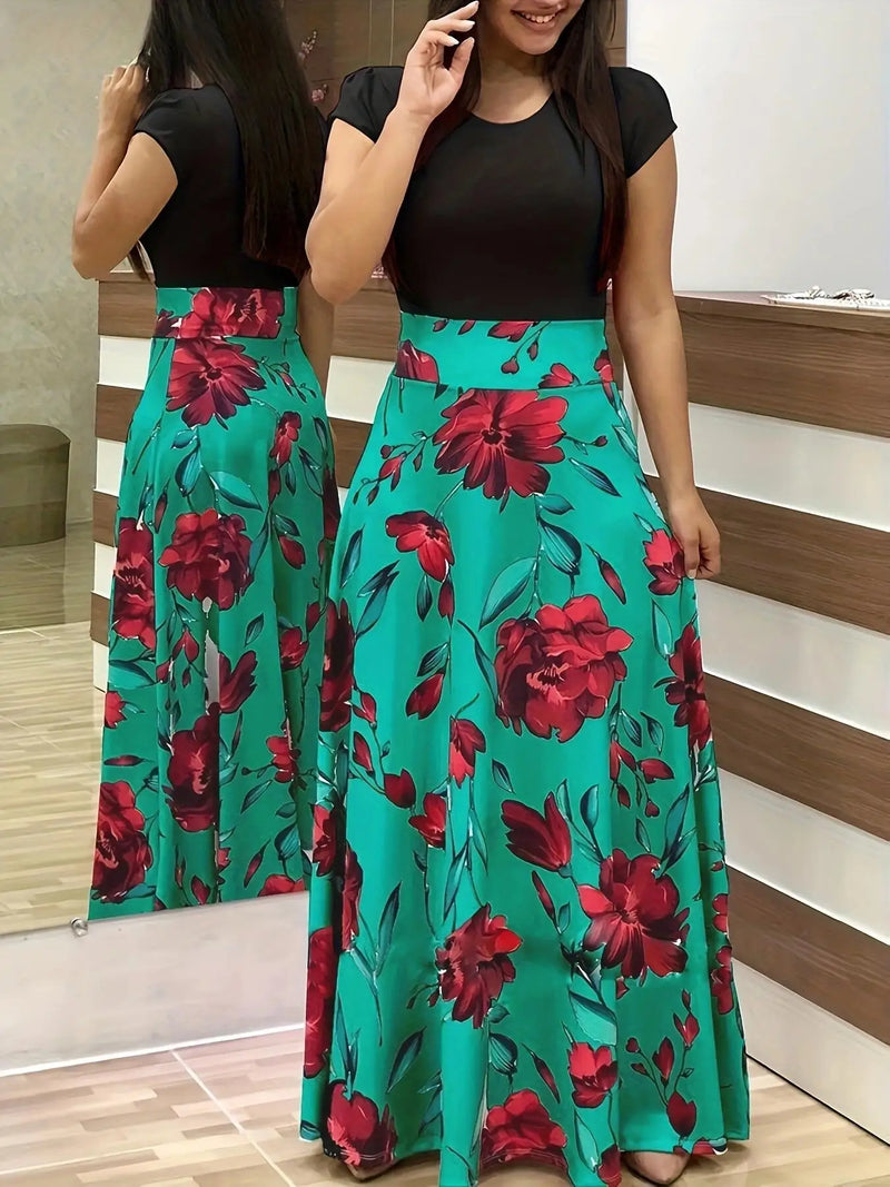 Print Flared Dress