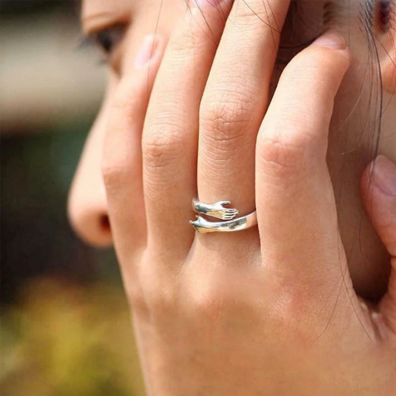 Adjustable Ring "A Hug of Love"