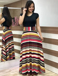 Print Flared Dress