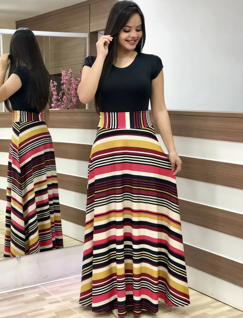 Print Flared Dress