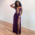 Slit Party Dress.