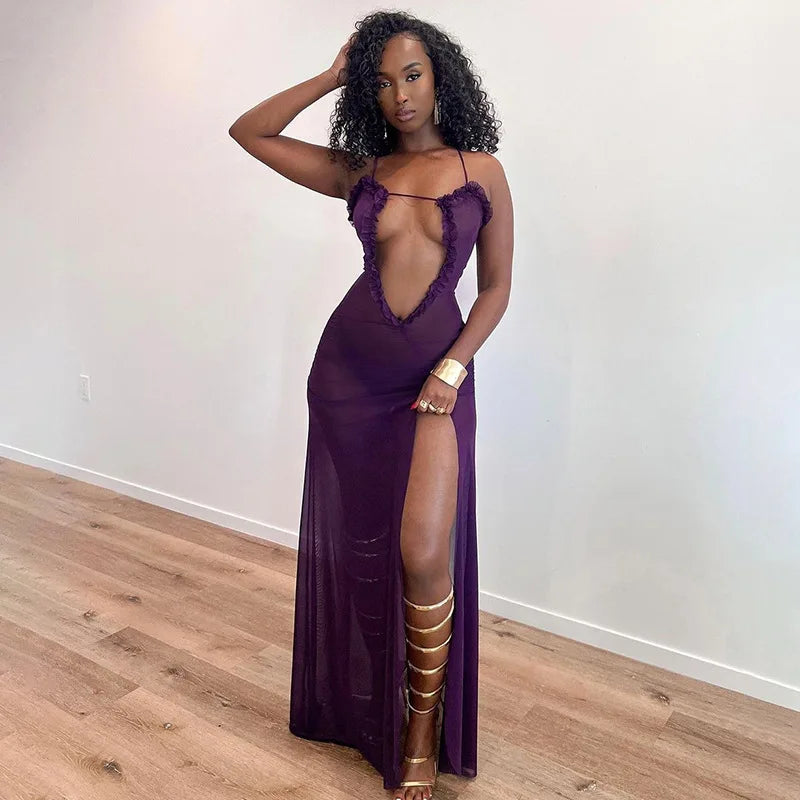 Slit Party Dress.