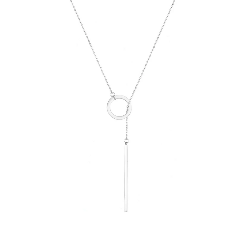 Minimalist Round Pendant Necklace